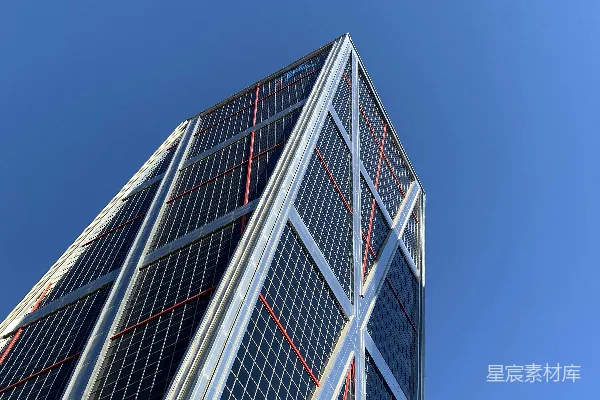 高清摄影 一座有许多窗户的高楼大厦