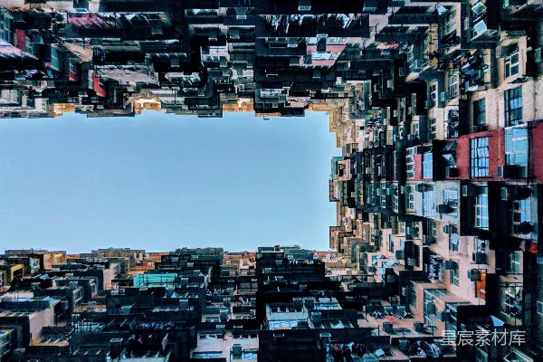 高清摄影 白天的城市建筑俯瞰图