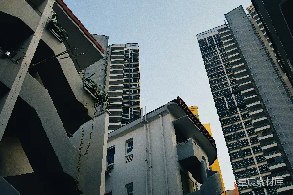 高清摄影 白天拍摄的高层建筑建筑摄影