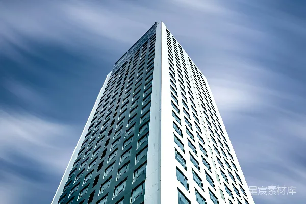 高清摄影 低角度拍摄白色建筑