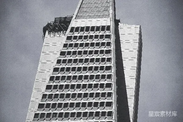 高清摄影 建筑物的灰度摄影