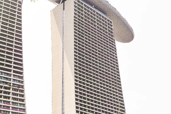 高清摄影 新加坡滨海湾金沙酒店的白天景色