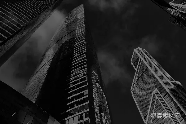 高清摄影 低角度拍摄的高楼建筑