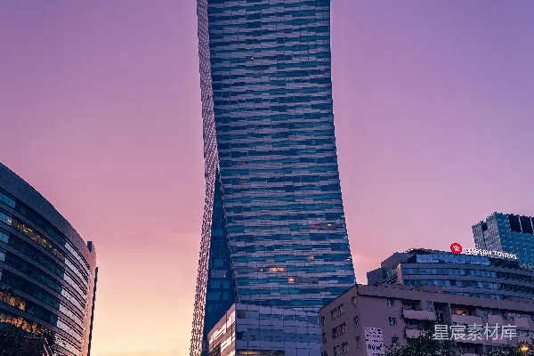 高清摄影 夜间高层建筑