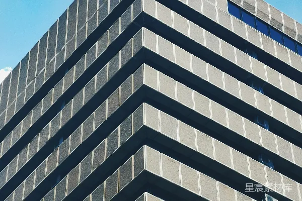高清摄影 白天，蓝天下的白色混凝土建筑