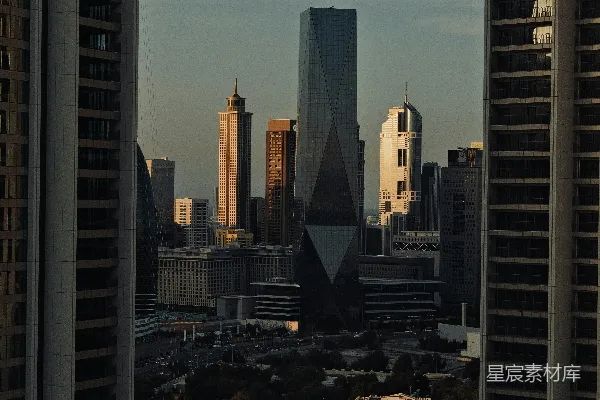 高清摄影 从高层建筑俯瞰城市景观