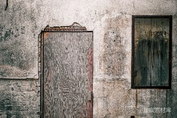 高清摄影 一座石头建筑中的门