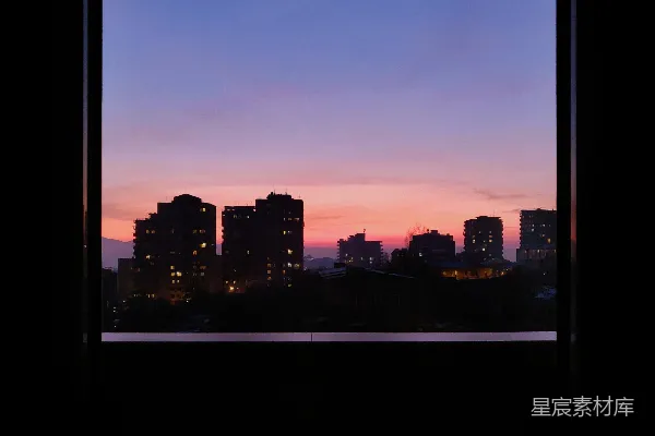 高清摄影 城市夜景天际线