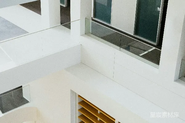 高清摄影 白色混凝土建筑远景