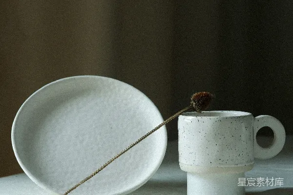 高清摄影 一个茶壶和一个杯子