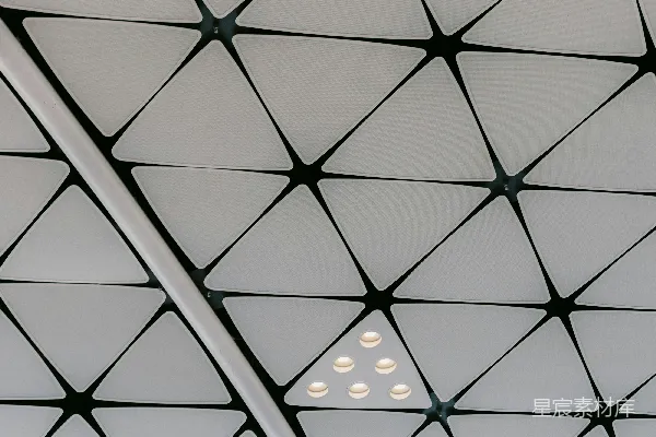高清摄影 黑白格子纺织品