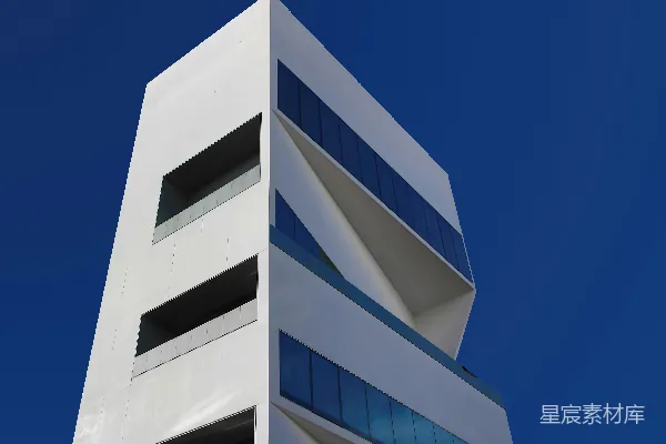 高清摄影 白色混凝土建筑