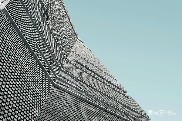 高清摄影 低角度拍摄的幕墙建筑