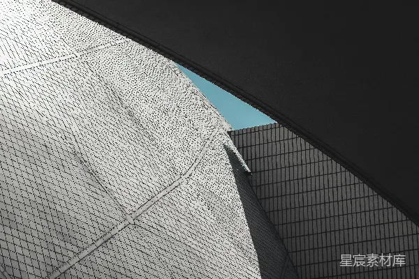 高清摄影 抽象的建筑细节，带有几何图案