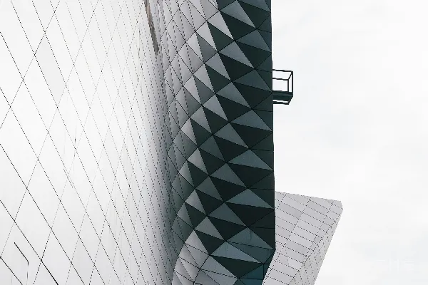 高清摄影 现代建筑风格带有几何图案