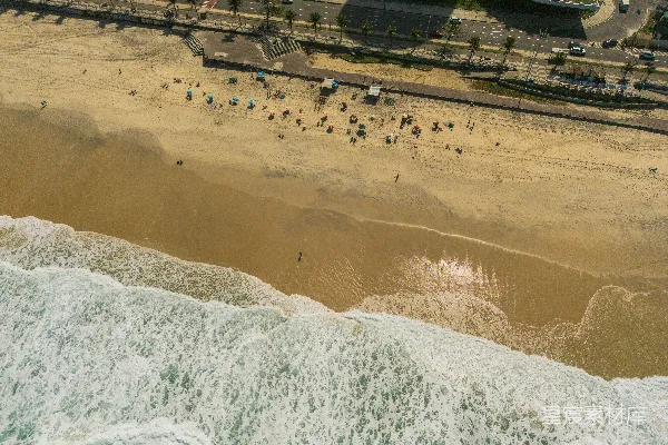 海边的一处海景俯瞰图