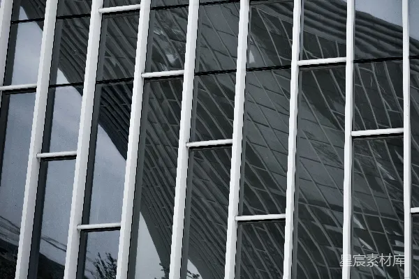 高清摄影 白色和黑色玻璃墙的建筑
