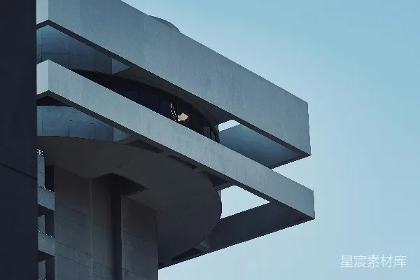 高清摄影 白色混凝土建筑