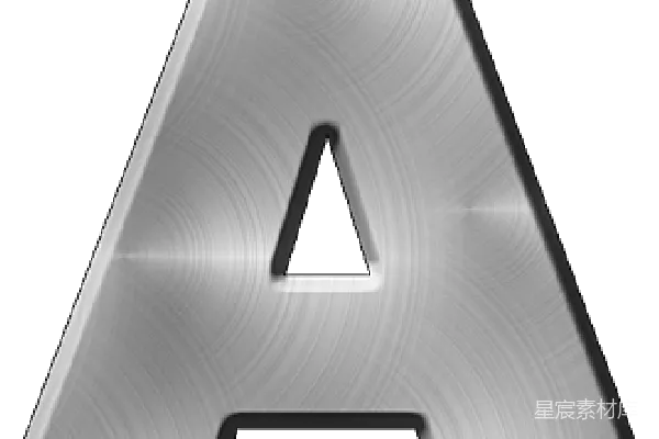 元素素材 金属质感字母A