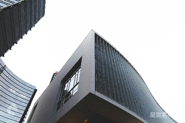高清摄影 白色建筑的视角