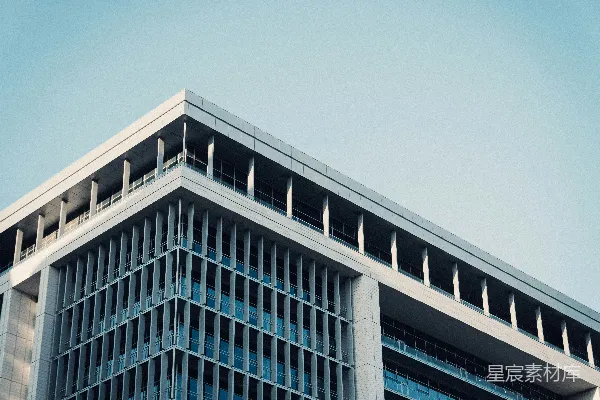 高清摄影 现代混凝土建筑的玻璃窗角。