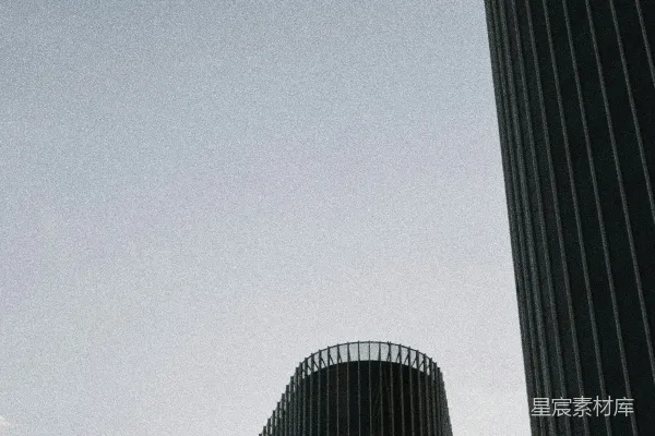 高清摄影 现代建筑与晴朗的天空相映成趣