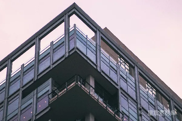 高清摄影 黑白相间的混凝土建筑