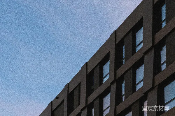高清摄影 现代建筑物外立面与蓝天背景
