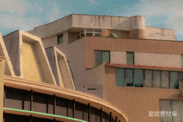 高清摄影 现代建筑，具有曲线和角度的建筑风格。