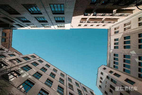高清摄影 蓝天下的建筑物