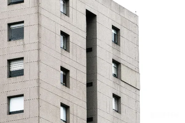 高清摄影 多窗的混凝土高层建筑