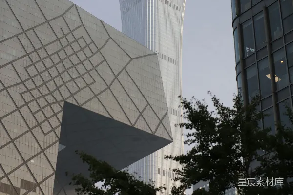 高清摄影 现代带有几何图案的建筑