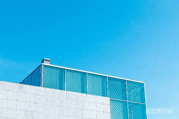 高清摄影 蓝色玻璃建筑