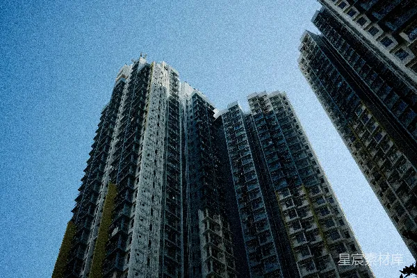 高清摄影 摩天大楼在清澈的蓝天映衬下