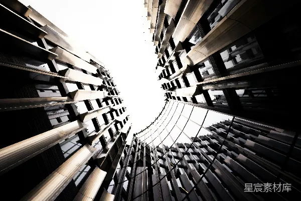 高清摄影 低角度拍摄高层建筑