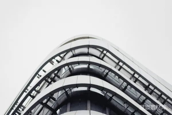 高清摄影 灰度照片中的混凝土建筑