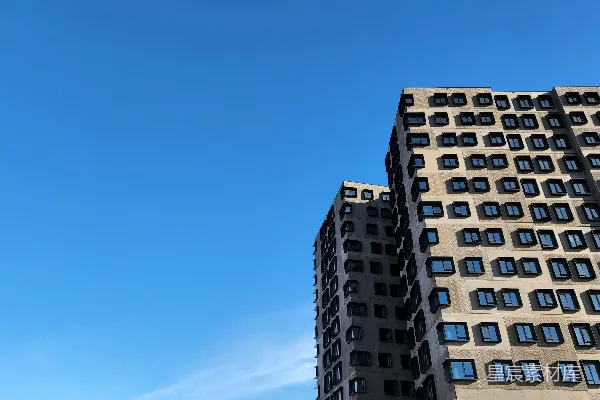 高清摄影 几栋高大的建筑物