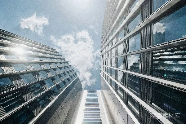 高清摄影 低角度拍摄混凝土建筑