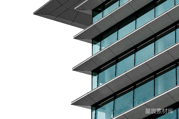 高清摄影 蓝白玻璃墙的建筑