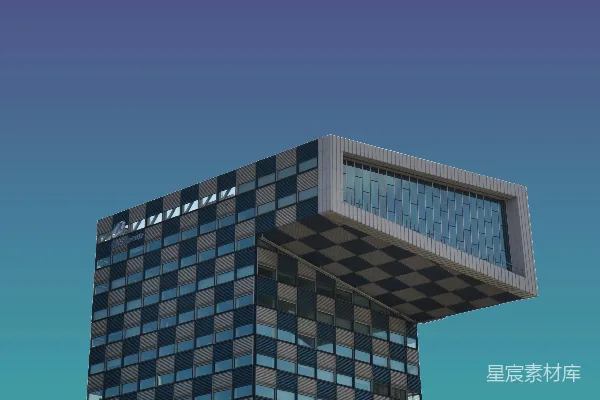 高清摄影 一座非常高的建筑物，背景是天空。