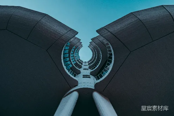 高清摄影 低角度拍摄高楼建筑