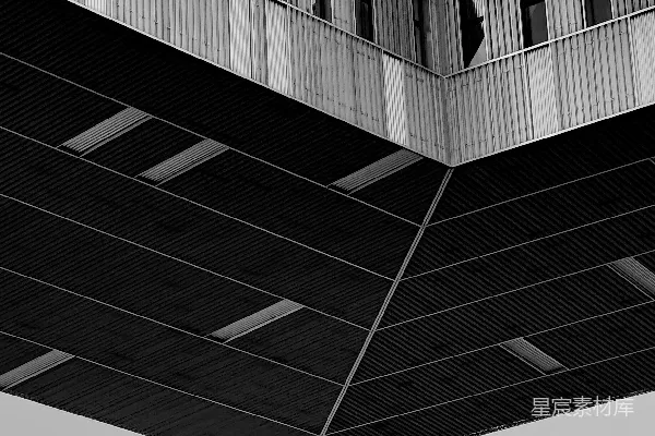 高清摄影 现代建筑几何图案与天空相衬