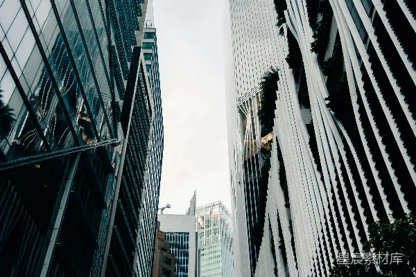 高清摄影 现代拥有独特建筑设计的摩天大楼。