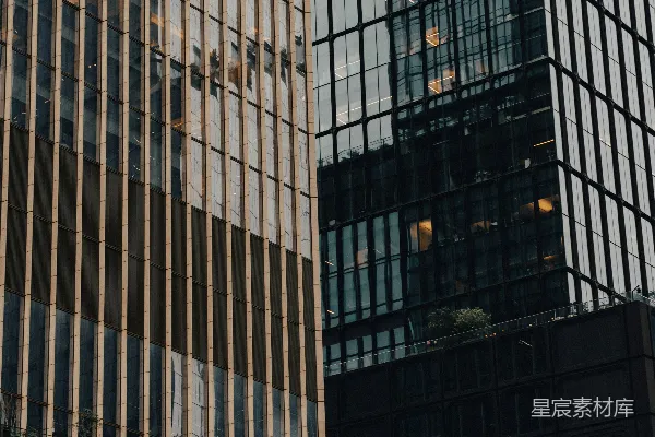 高清摄影 城市中的现代化玻璃摩天大楼