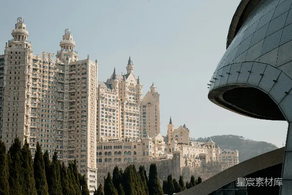 高清摄影 现代建筑与背景中的华丽建筑