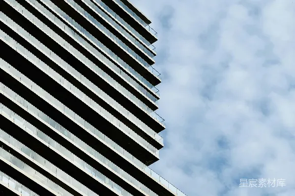 高清摄影 一张高大建筑的特写照片