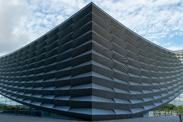 高清摄影 这座现代化的建筑拥有独特的建筑设计。