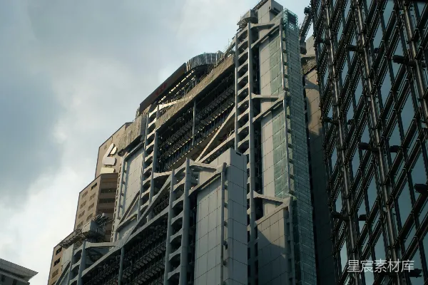 高清摄影 现代化的几何建筑设计摩天大楼。