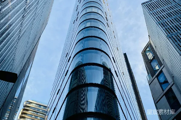 高清摄影 一排并排排列的高层建筑