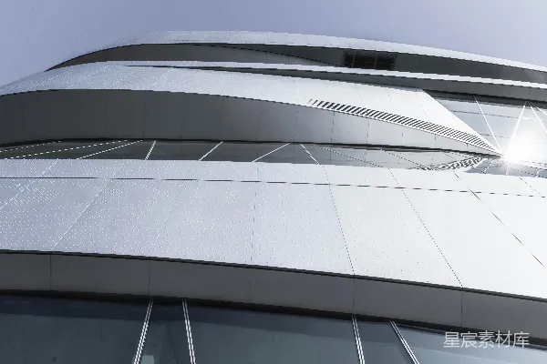 高清摄影 低角度拍摄白色建筑